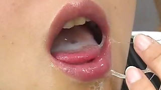 69 sex asian blowjob brunette bukkake cum in mouth glasses hardcore japanese petite